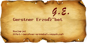 Gerstner Erzsébet névjegykártya